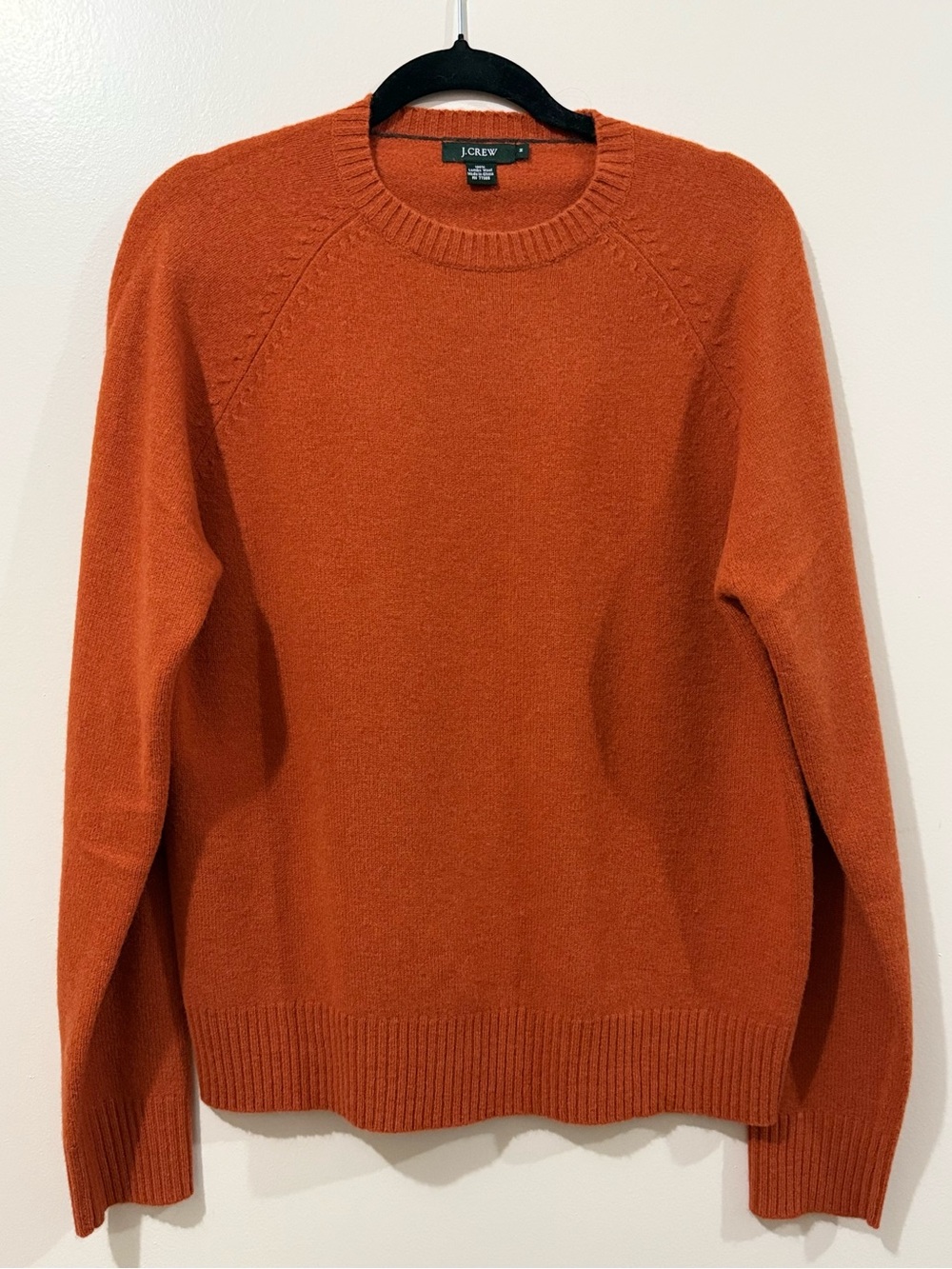 J. Crew Women's Crewneck Sweater in Burnt Orange